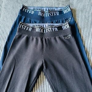 Hollister Women's Leggings in Black and Navy